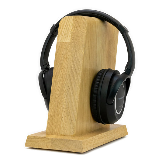 Kopfhörerständer / Kopfhörerhalter "Fin" aus Massivholz. phonotastisch