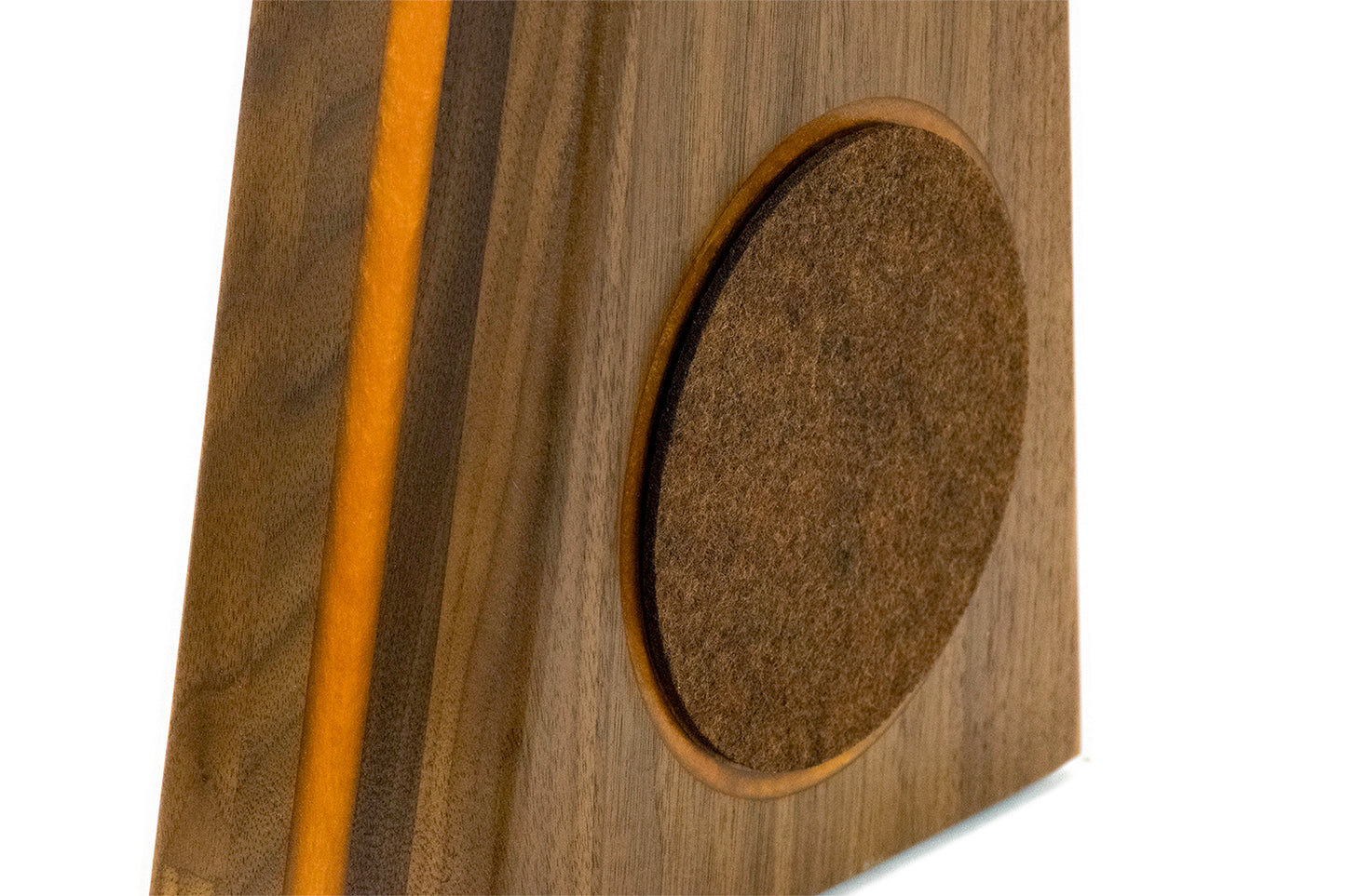 Kopfhörerständer mit farbigem Zierstreifen und austauschbarem Ohrpolsterschutz. phonotastisch