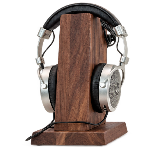 Kopfhörerständer Holz FIN Kabel – Massivholz mit praktischer Kabelaufhängung. Headphone Stand | Handgemacht in Deutschland phonotastisch