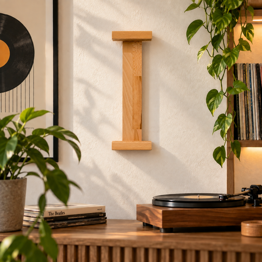 Schallplattenwandhalter aus Massivholz: Die platzsparende Lösung für dein Vinyl. phonotastisch