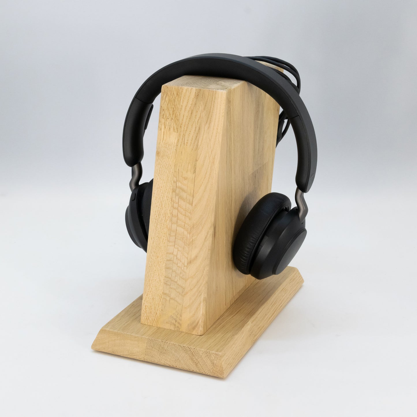 Kopfhörerständer / Kopfhörerhalter "Vintage" aus Massivholz inklusive Kabelhalterung. phonotastisch