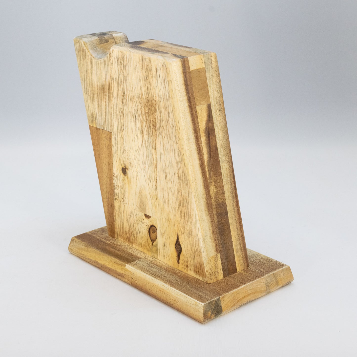Kopfhörerständer / Kopfhörerhalter "Vintage" aus Massivholz inklusive Kabelhalterung. phonotastisch