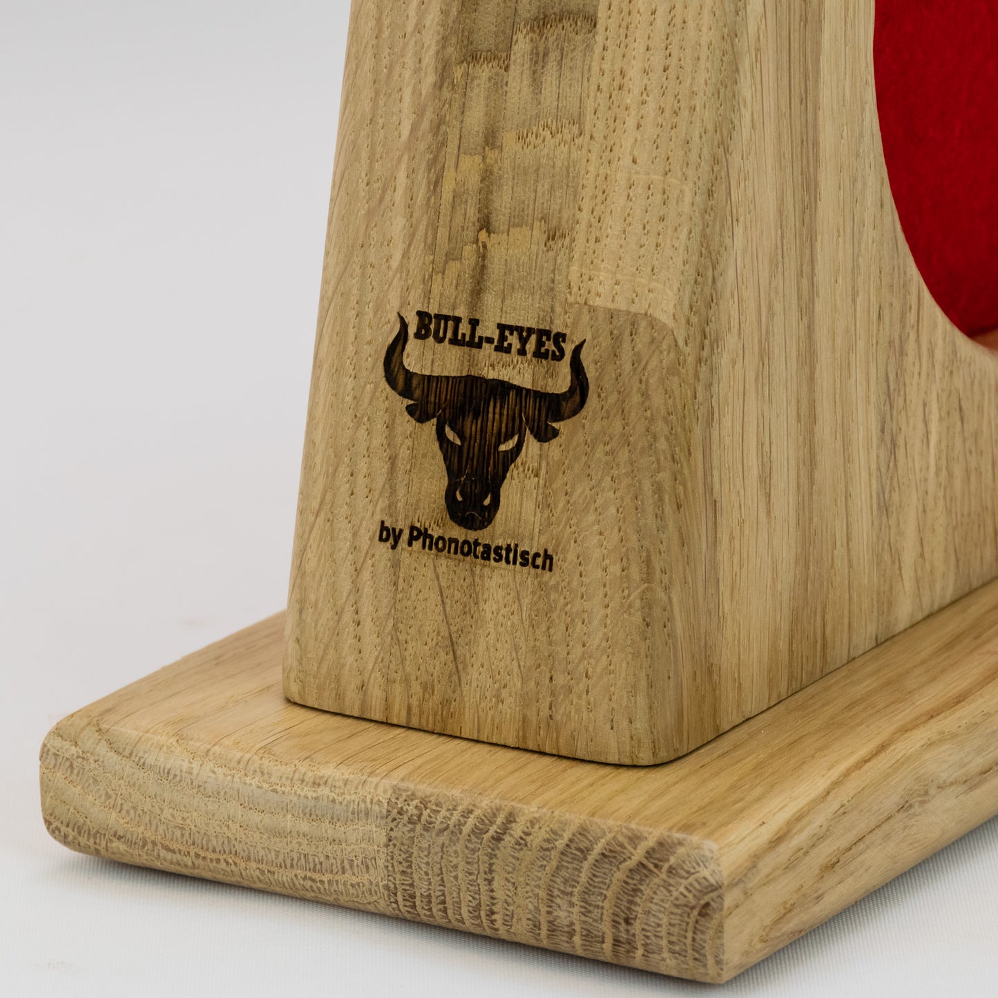 Kopfhörerständer / Kopfhörerhalter "BULL-EYES 2" aus Massivholz mit Filzeinlage phonotastisch