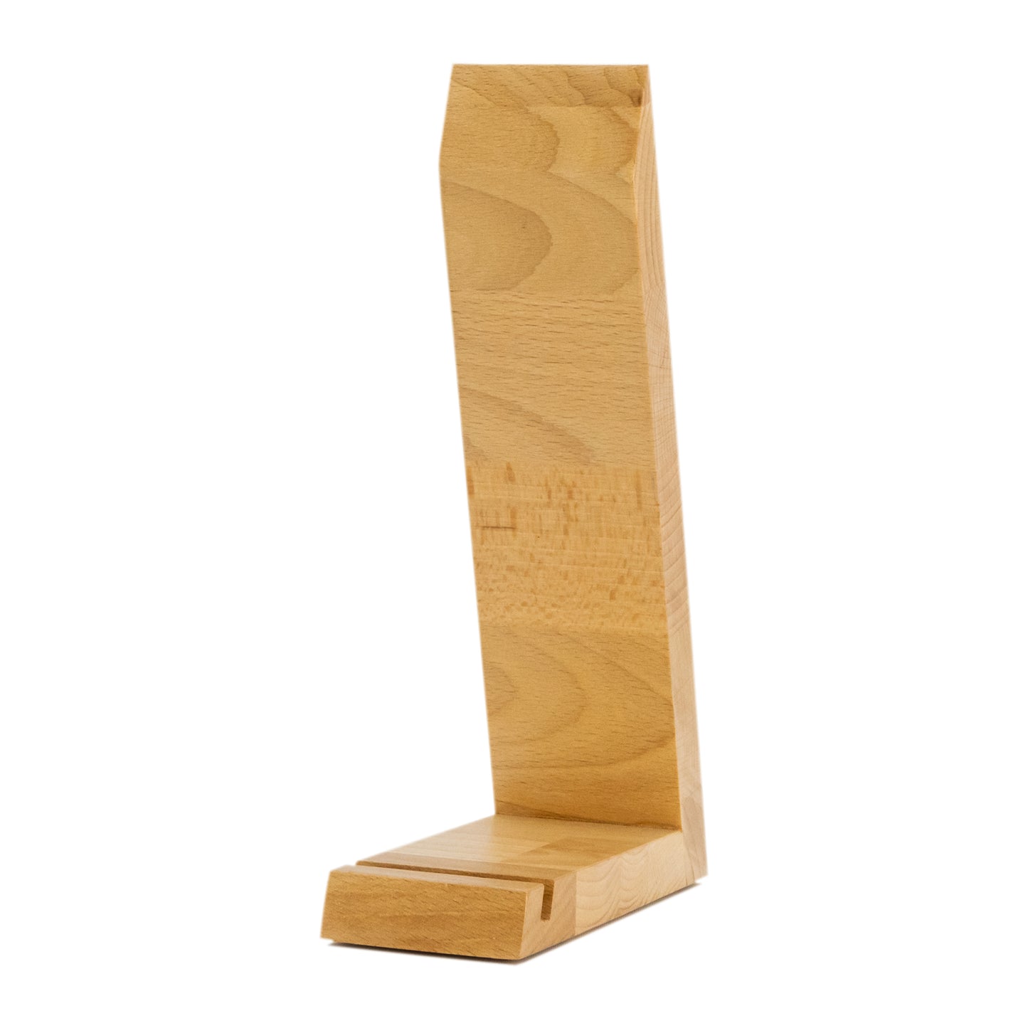 Schallplattenhalter, Vinylhalter, Schallplattenständer für eine Schallplatte aus Massivholz. phonotastisch