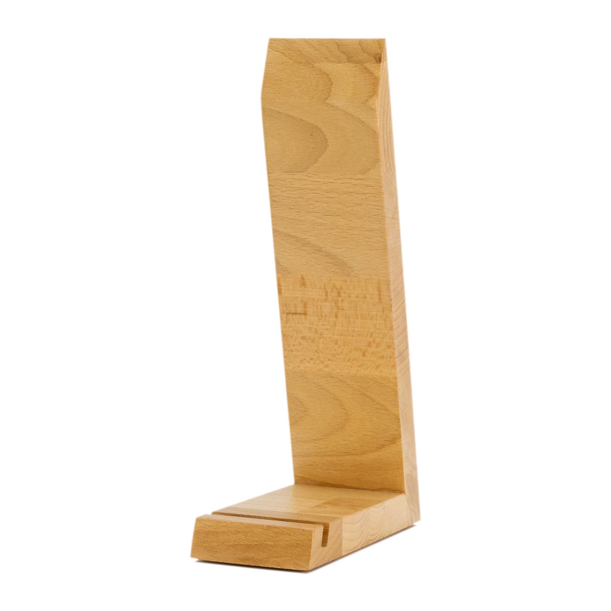 Schallplattenhalter, Vinylhalter, Schallplattenständer für eine Schallplatte aus Massivholz. phonotastisch