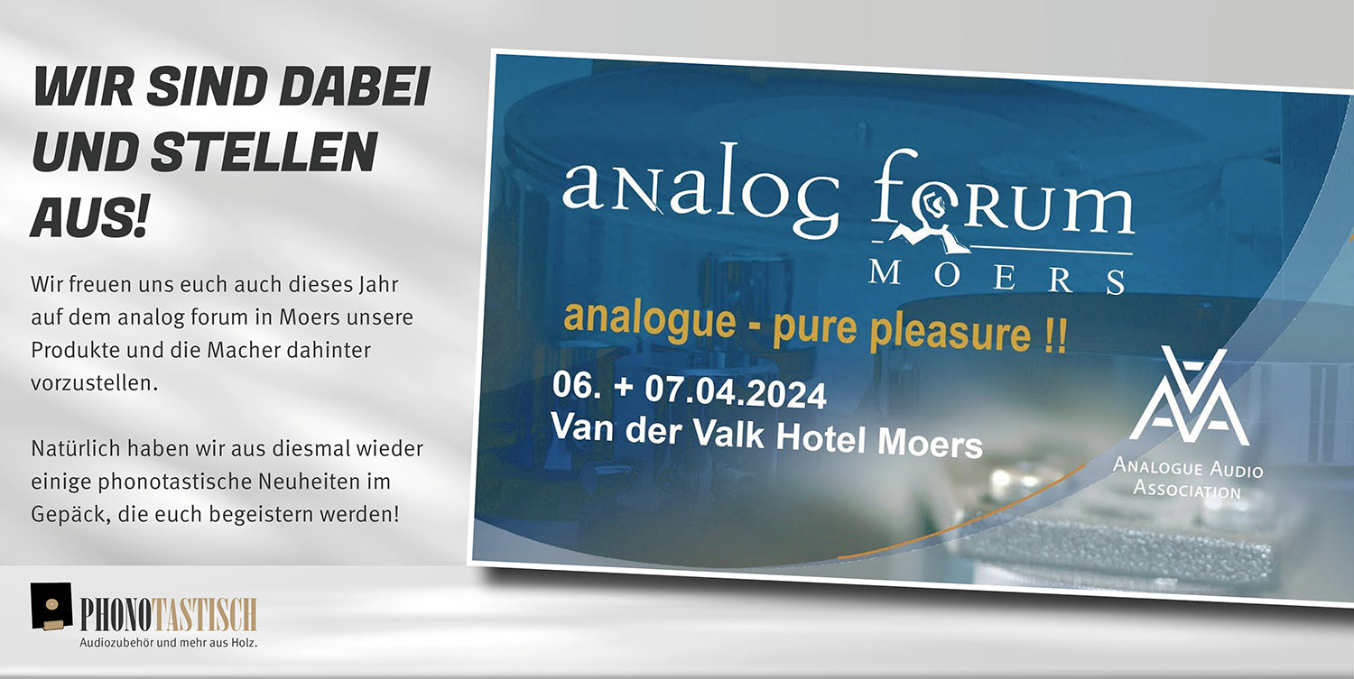 35. Analogforum am 6. und 7. April 2024 im Van der Valk Hotel Moers.