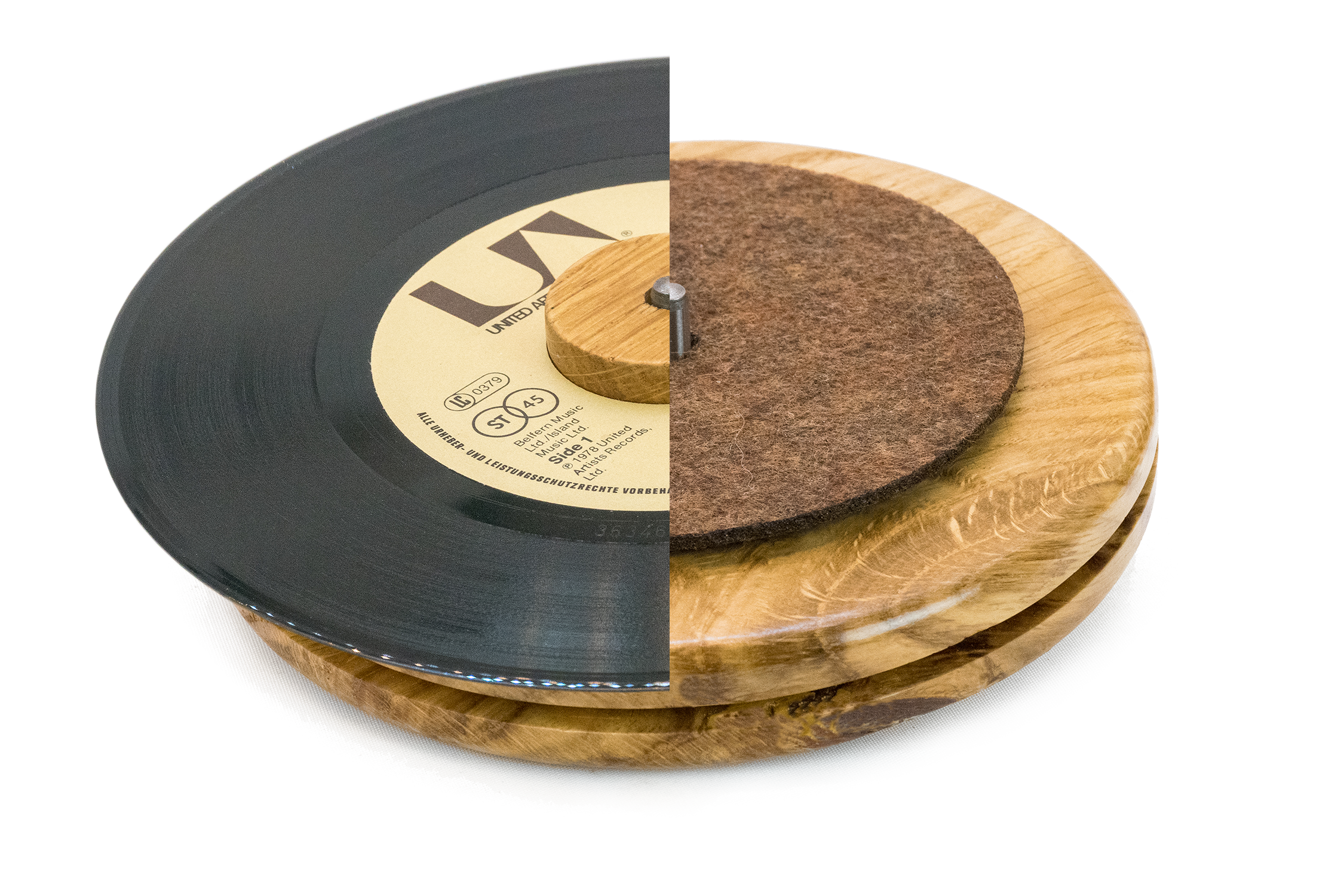  „Eleganter Schallplattenhalter aus Holz für HiFi- und Musikbereiche“ 