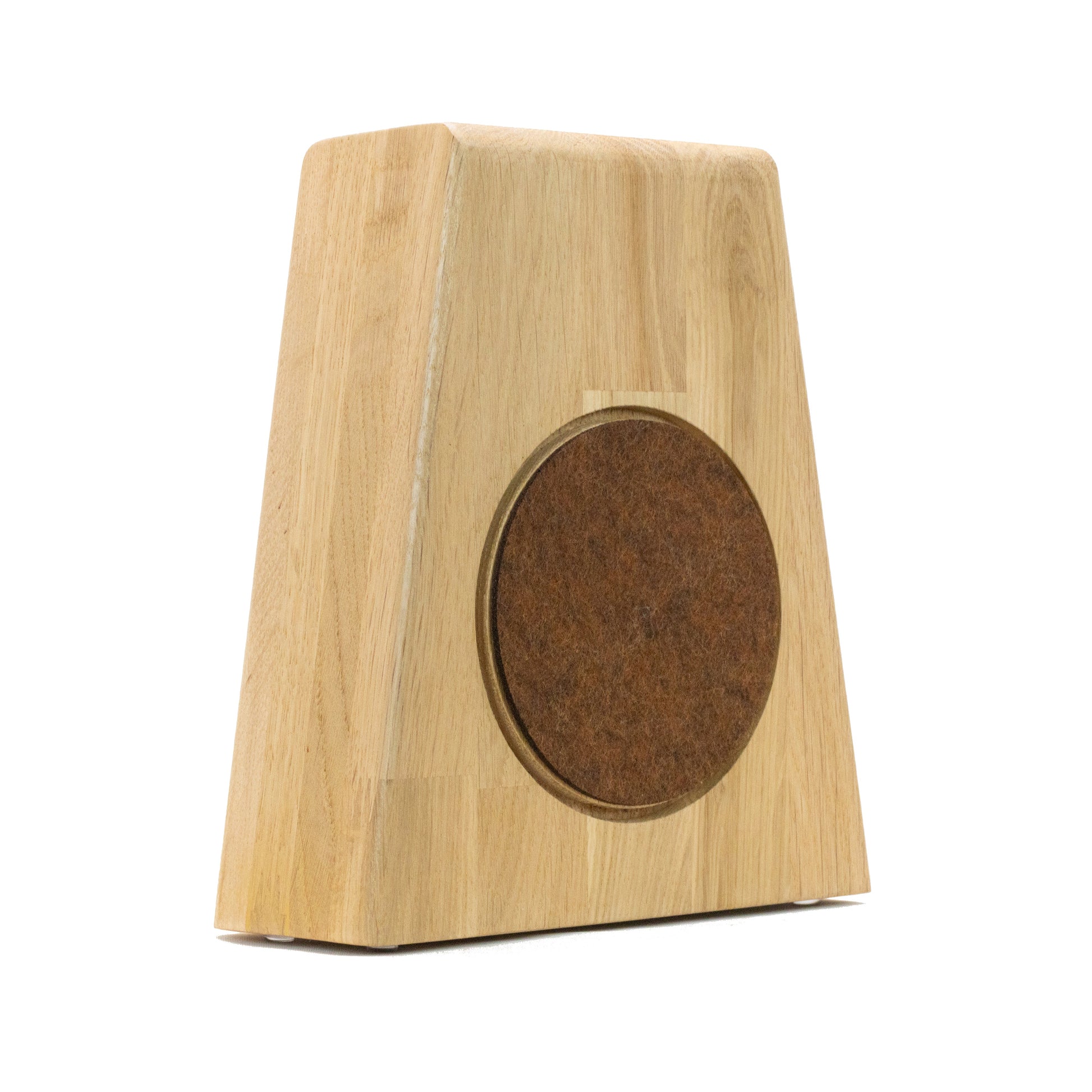 Kopfhörerständer PHONEBLOCK aufliegendem Ohrpolsterschutz und breiter Bügelauflage. phonotastisch