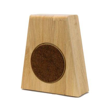 Kopfhörerständer PHONEBLOCK aufliegendem Ohrpolsterschutz und breiter Bügelauflage. phonotastisch