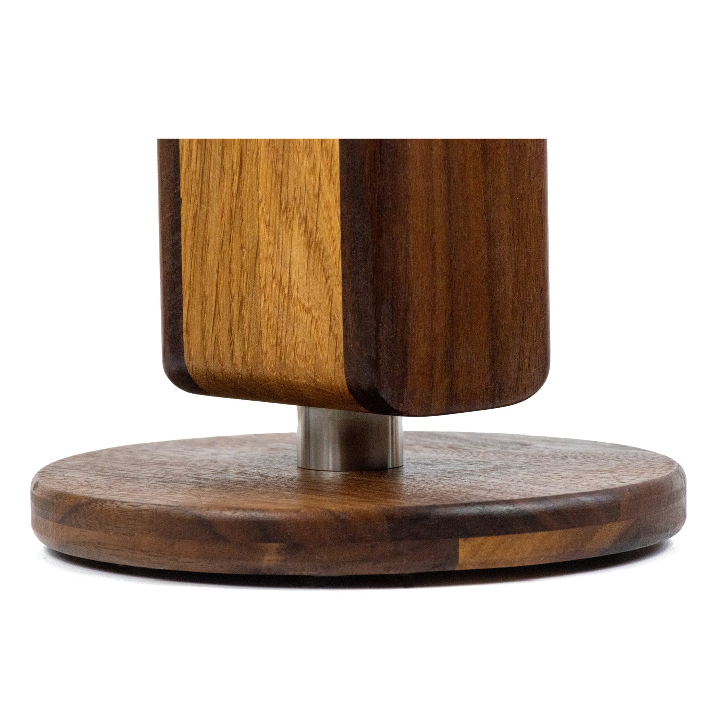 Kopfhörerständer CurveOne FineLine aus Massivholz – Eiche, Walnuss & Edelstahl phonotastisch