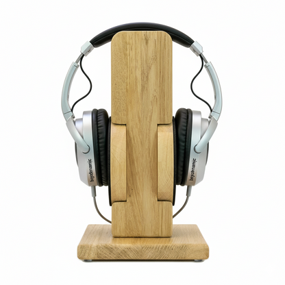 Kopfhörerständer RONDO mit aufgesetztem austauschbarem Ohrpolsterschutz. phonotastisch