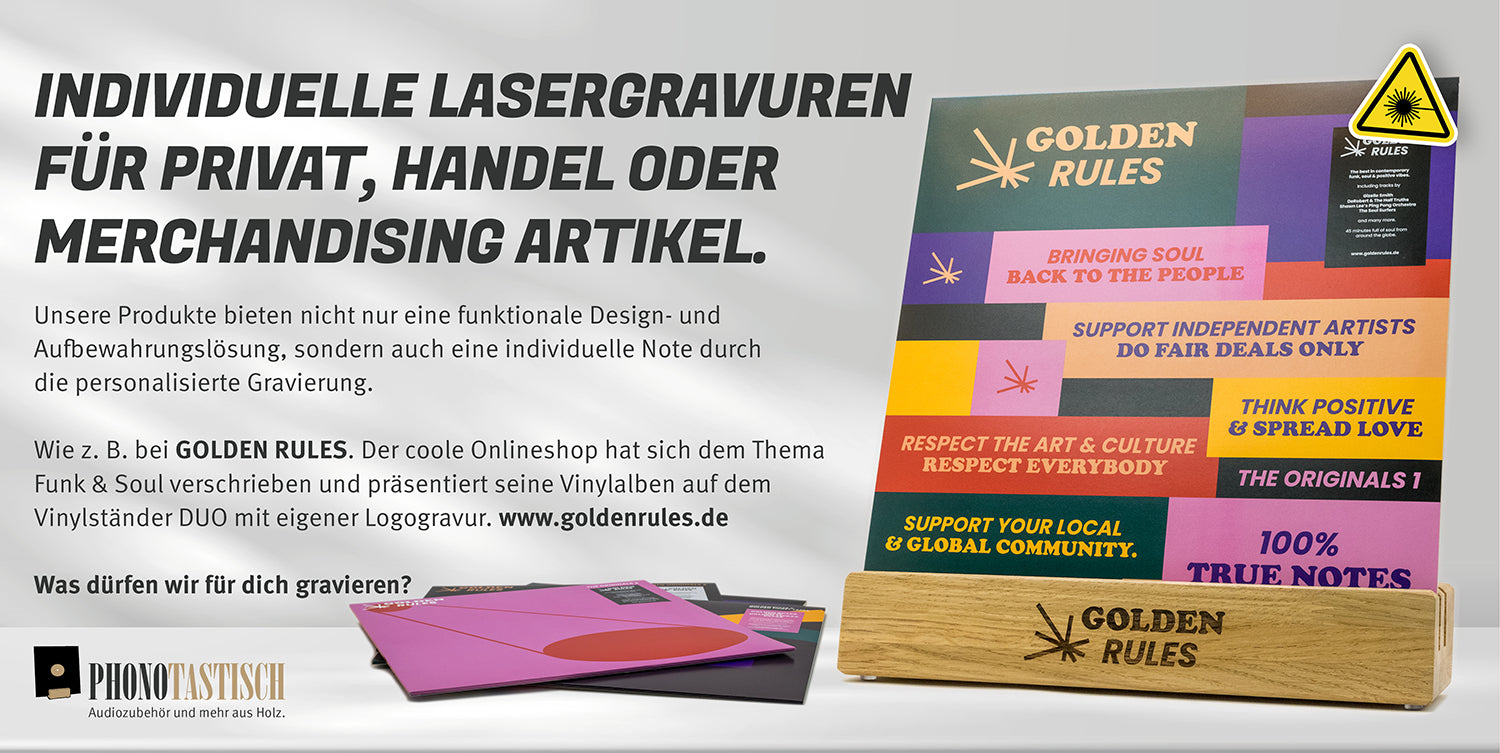 individuelle Lasergravuren für Privat oder für Merchandisingartikel.