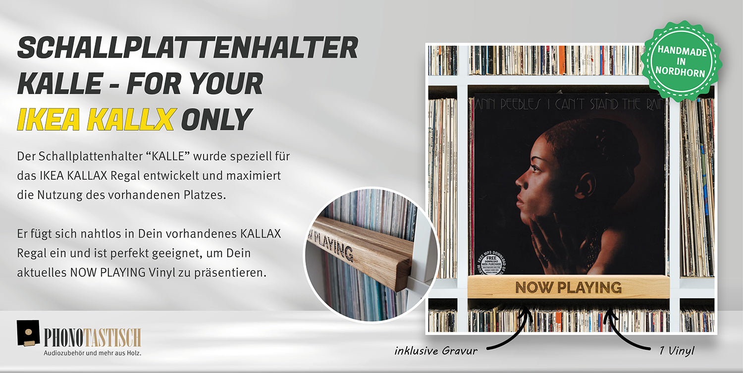 Schallplattenhalter KALLE ;-) For your IKEA KALLAX only!