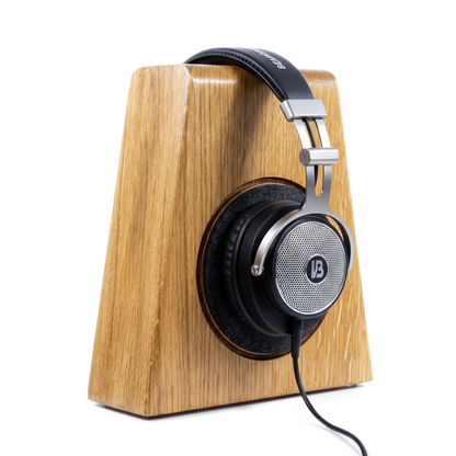 Set - Schallplattenhalter DUO MASSIV + Kopfhörerständer PHONEBLOCK MASSIV Phonotastisch