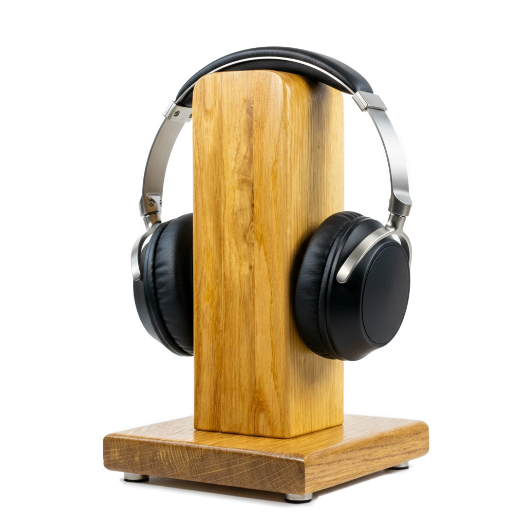 Kopfhörerständer theONE aus Eiche Phonotastisch