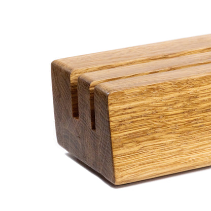 Schallplattenhalter DUO MASSIV Eiche Phonotastisch