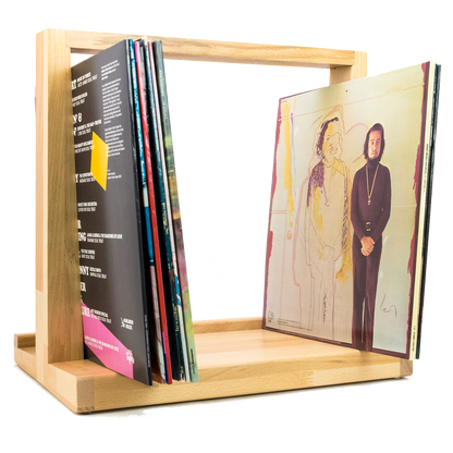 „Vinylregal aus Buchenholzfür moderne Schallplattenaufbewahrung“ 