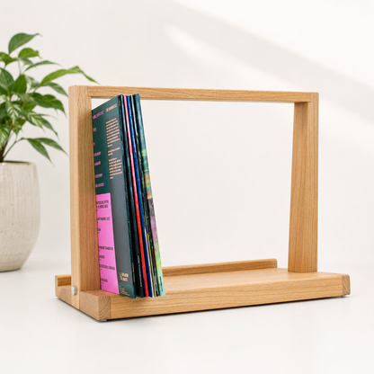 Schallplattenregal_FRAME_Buche