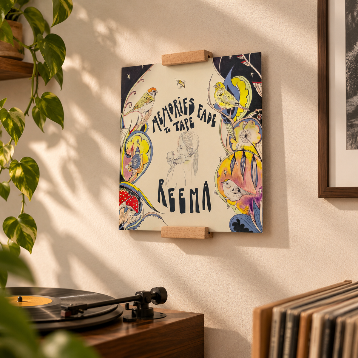 Schallplattenwandhalter aus Massivholz: Die platzsparende Lösung für dein Vinyl. phonotastisch