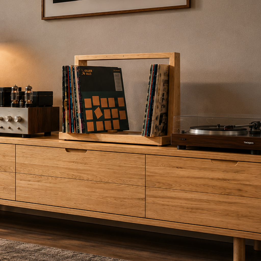 Schallplattenregal FRameFlex mit VinylLock
