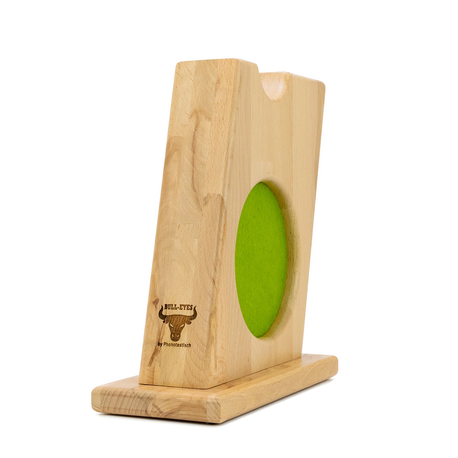„Premium Holz-Kopfhörerhalter mit CleaPad-Ablage“ 