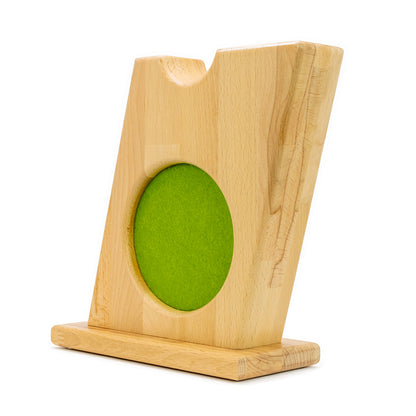 „Headphone Stand aus Holz inklusive CleaPad“
