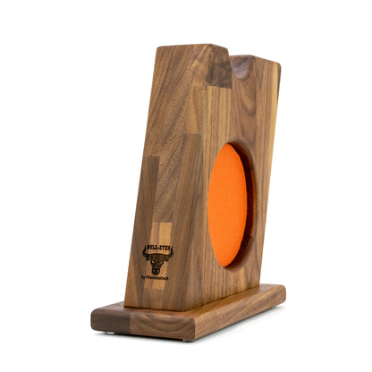 „Holz-Kopfhörerhalter mit CleaPad-System“