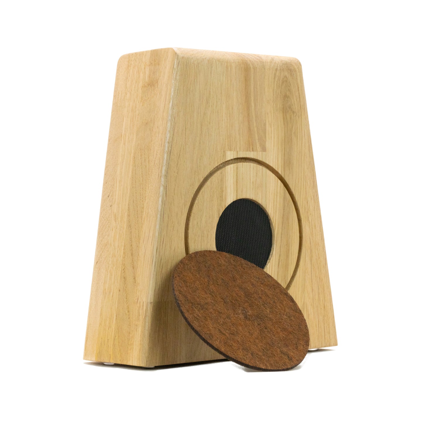 Kopfhörerhalter PHONEBLOCK aufliegendem Ohrpolsterschutz und breiter Bügelauflage. phonotastisch