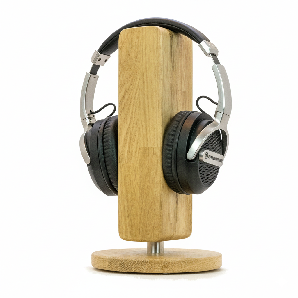 „Stabiler Headphone Stand aus Holz mit rutschfester Basis“ 