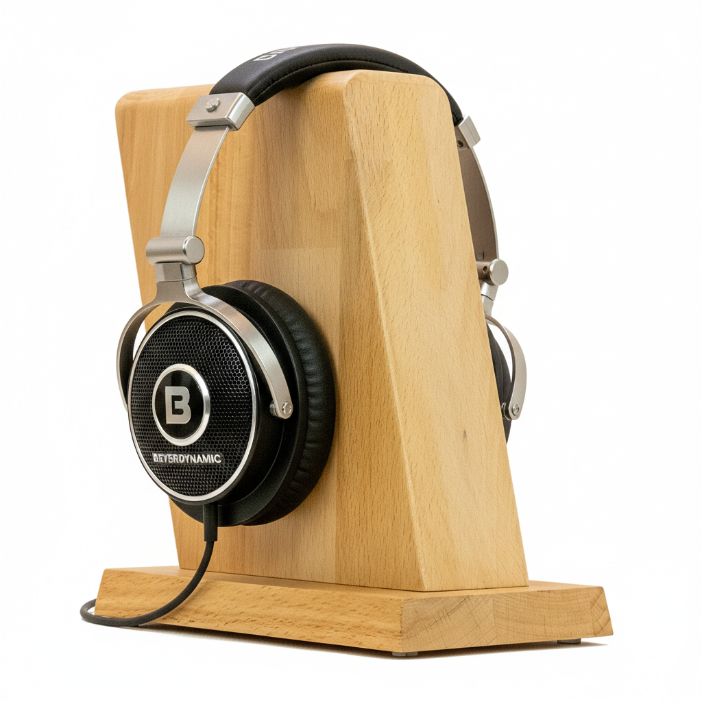 „Stabiler Headphone Stand aus Holz mit rutschfester Basis“ 