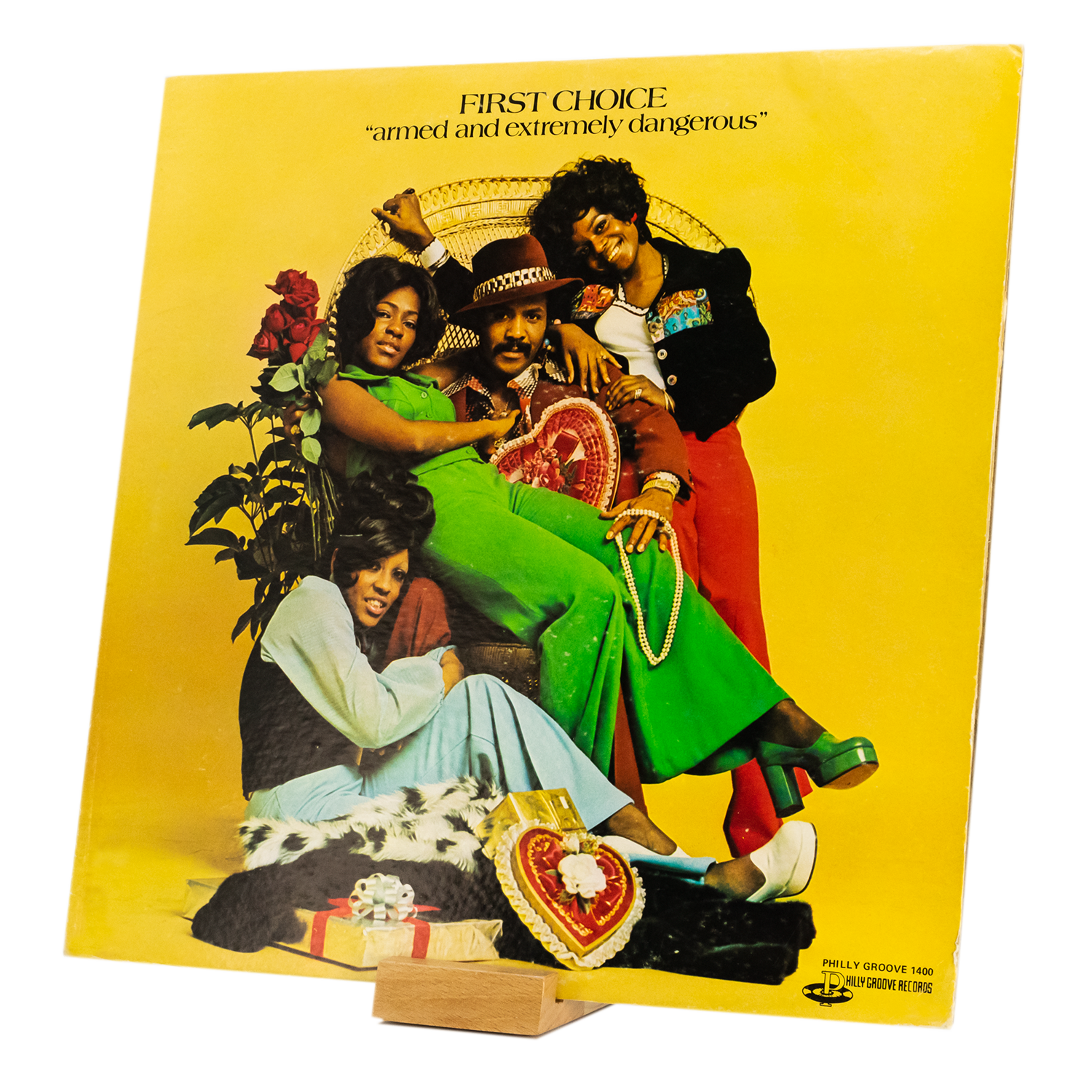 „Kompakter Vinylständer aus Massivholz für einzelne Schallplatten“ 